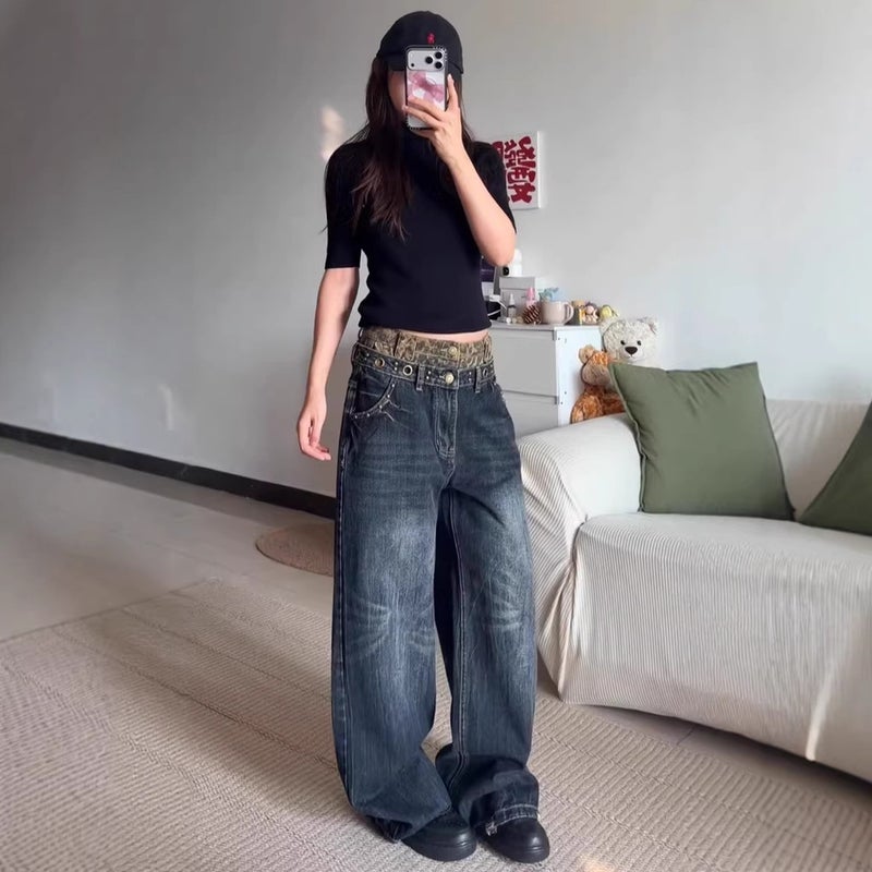 Unisex Casual Daily Denim Jeans - Image 5