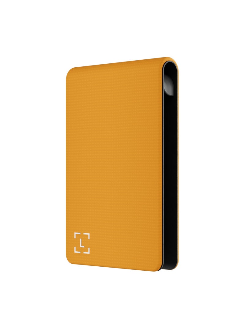 Ledger Nano Gen5 Magnet Folio Case | Secure & Protective Storage Case for Nano Gen5 Wallet, Magnetic Flip Design, Anti-Scratch, Slim and Lightweight - Bitcoin Orange - Image 2