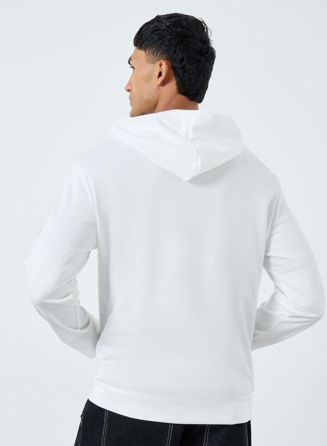 Take Two Men White Zip Up Hooded Jacket - Image 4