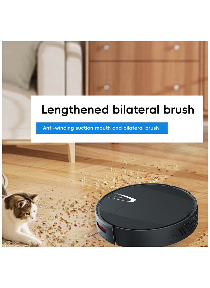 Generic - Utillify Robotic Vacuum Cleaner with Gyro Navigation, 2000Pa Suction, HEPA Filter, Mopping, 120 Runtime, Self-Charging, APP & Voice Control Compatible with Alexa, Google, Siri, 600ml Dustbin - Image 1