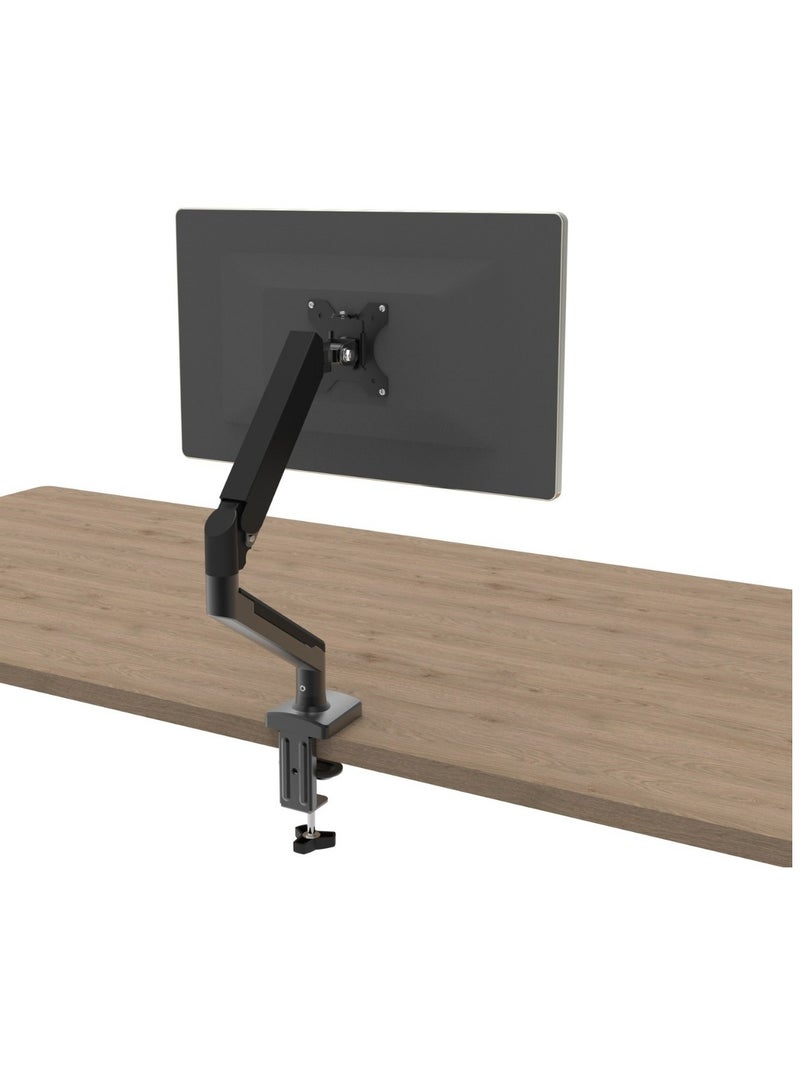 AROAQ Table Mount mechanical arm bracket, Computer Monitor Desk Mount Stand with Gas Spring, adjustable Height-Assisted Full Motion Single PC Monitor Arm, (White)  - Image 4