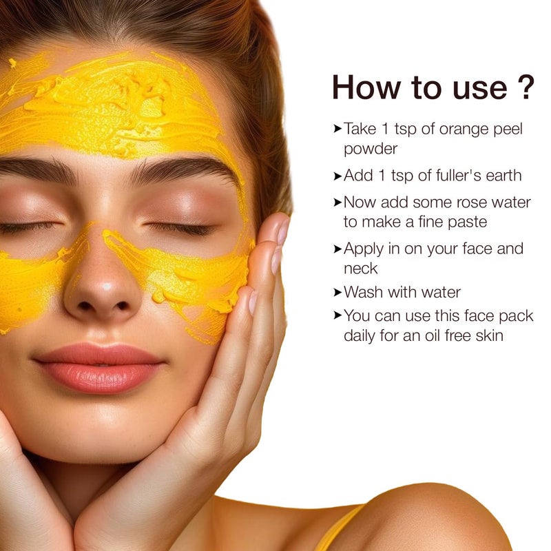 Nimadi Zone Pure Sun Shade Dried Freshest Orange Peel Powder for Skin and Hair Santra Chilka Powder 500 GM By Nimadi Zone - Image 5