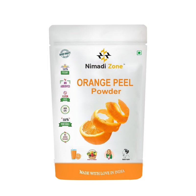 Nimadi Zone Pure Sun Shade Dried Freshest Orange Peel Powder for Skin and Hair Santra Chilka Powder 500 GM By Nimadi Zone - Image 1