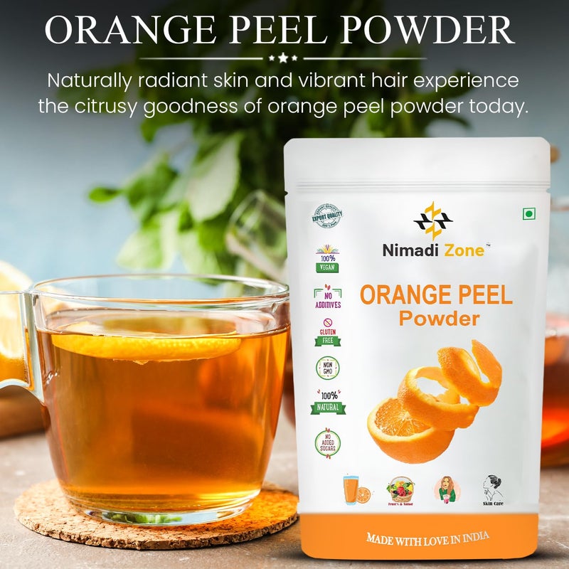 Nimadi Zone Pure Sun Shade Dried Freshest Orange Peel Powder for Skin and Hair Santra Chilka Powder 500 GM By Nimadi Zone - Image 4