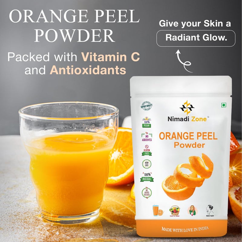 Nimadi Zone Pure Sun Shade Dried Freshest Orange Peel Powder for Skin and Hair Santra Chilka Powder 500 GM By Nimadi Zone - Image 2