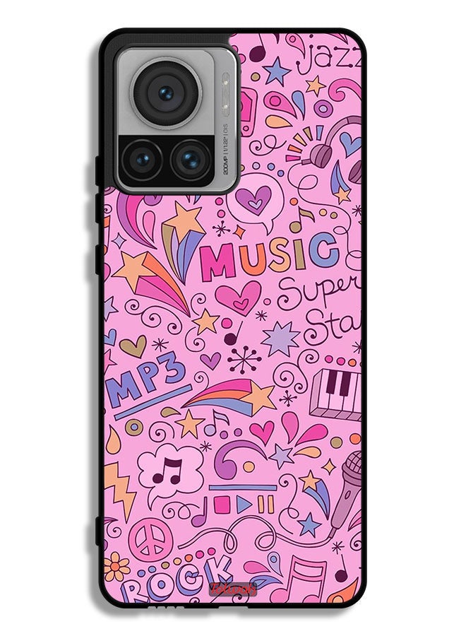 Tolwak Motorola Moto X30 Pro Protective Case Cover Music Tags - Image 1