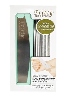 SS NAIL TOOL BOARD HALF MOON W 24 PADS
