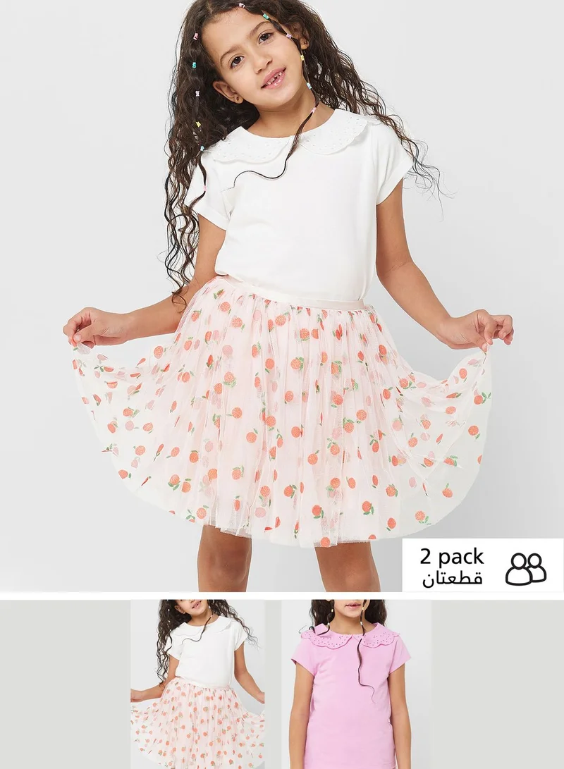 mothercare Kids 2 Pack Assorted T-Shirts
