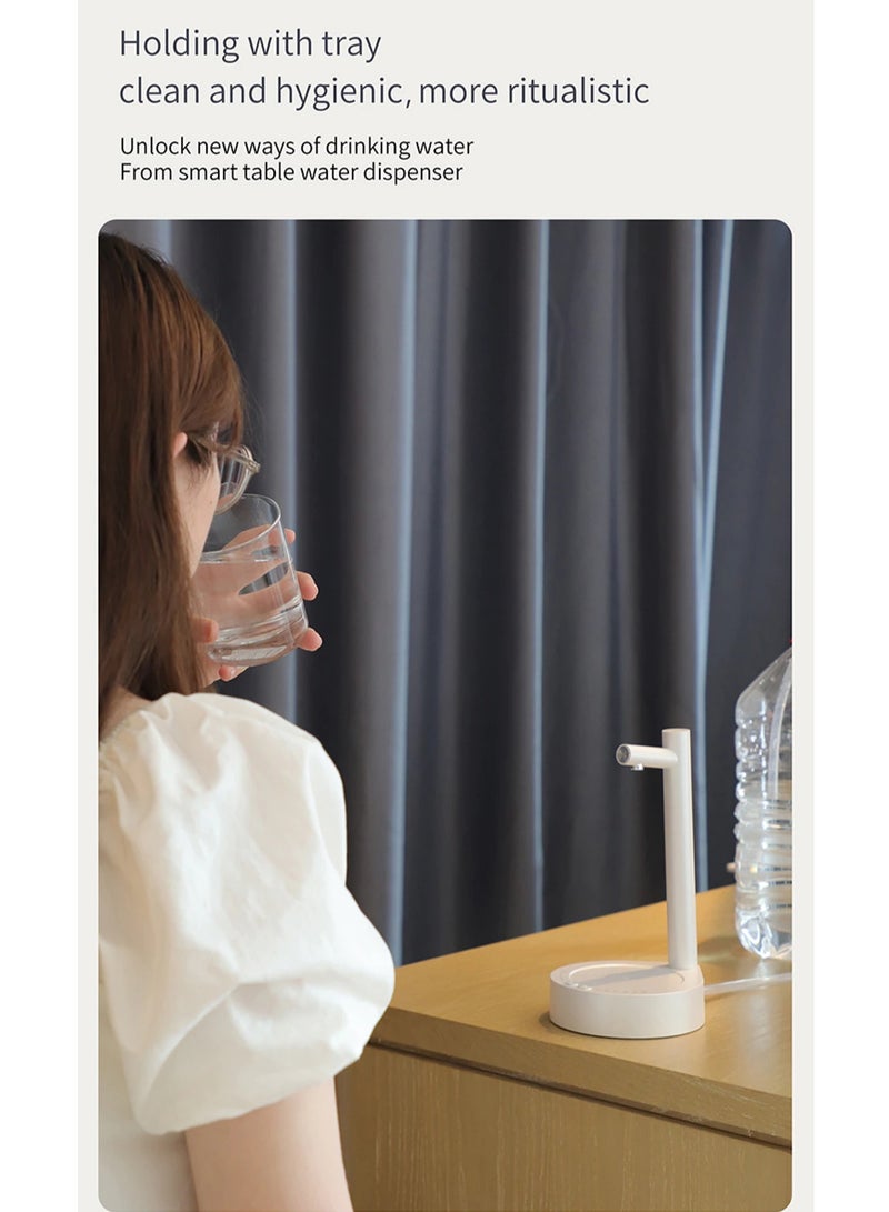 Electric Water Gallon Pump Automatic Water Bottle Pump Dispenser Desktop Rechargeable Water Pump Dispenser With Stand - Image 4