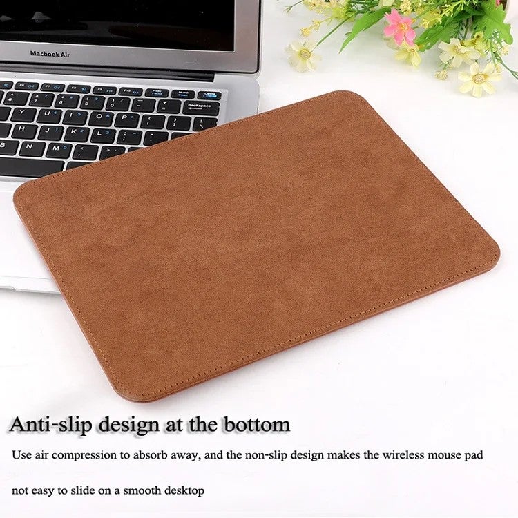 Y&D Leather Desk Pad with Wireless Charging, Extended Ergonomic Gaming Mouse Pad & Wrist Rest, Premium Smart Charger - Image 4