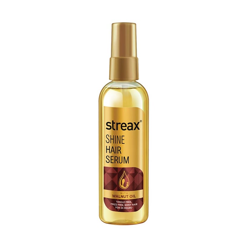 Streax Hair Serum 115ml Vitalized with Walnut Oil For Hair Smoothening Shine Hair Serum for dry frizzy hair for men and women - Image 1
