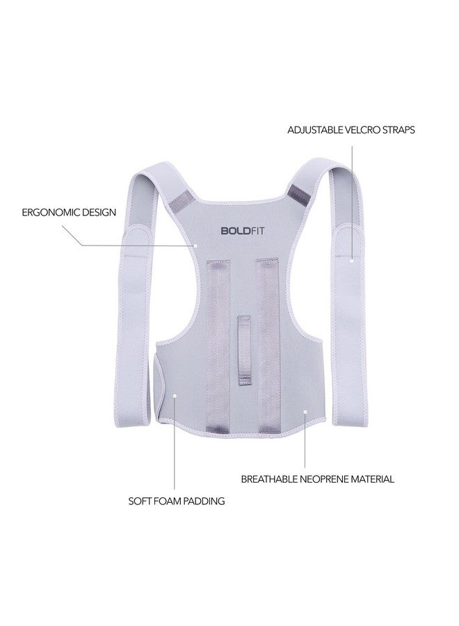 Boldfit Posture Corrector For Men Back Support Belt For Back Pain Spine Posture Corrector For Women Back Straight Belt Posture Belt Back Posture Corrector Women-Neoprene,Large - Image 3