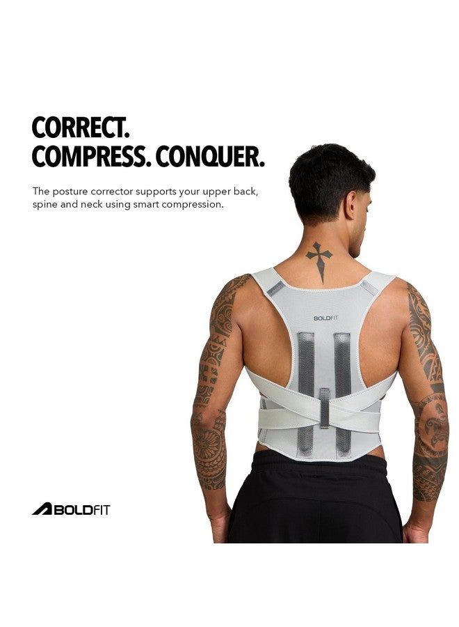 Boldfit Posture Corrector For Men Back Support Belt For Back Pain Spine Posture Corrector For Women Back Straight Belt Posture Belt Back Posture Corrector Women-Neoprene,Large - Image 5