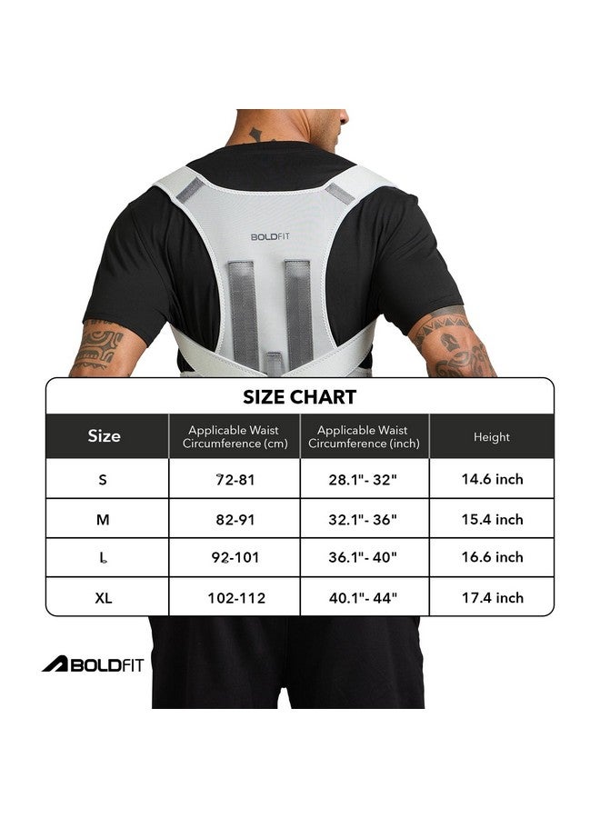 Boldfit Posture Corrector For Men Back Support Belt For Back Pain Spine Posture Corrector For Women Back Straight Belt Posture Belt Back Posture Corrector Women-Neoprene,Large - Image 4