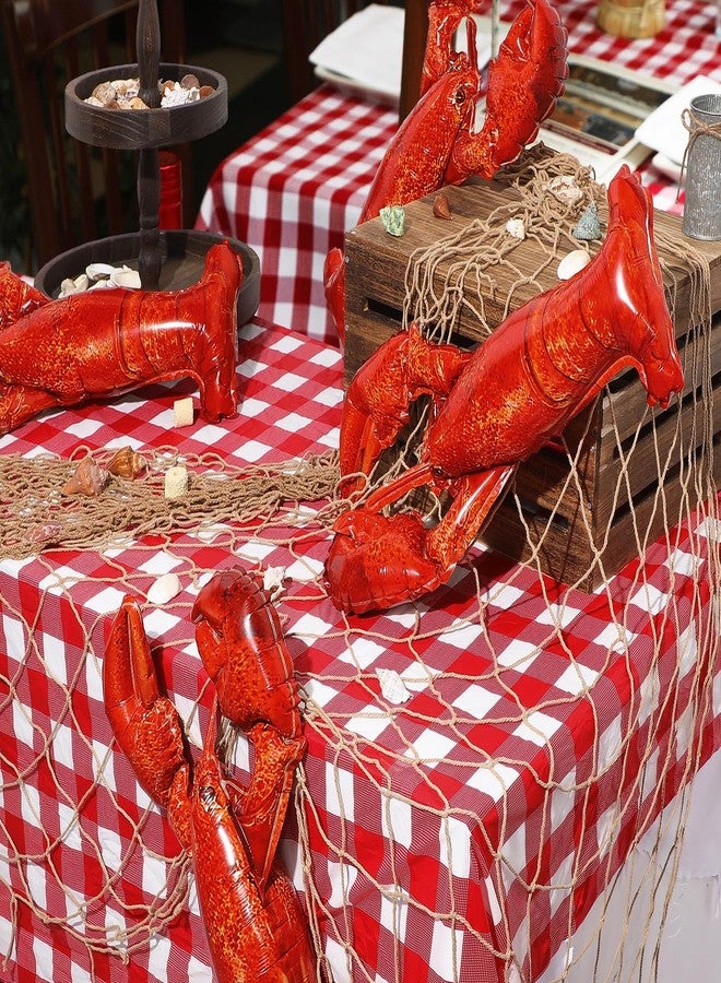 Silipull 5 Pcs Sea Animal Balloons Decorative Fish Net Set Crab Lobster Fish Foil Balloons Ocean Nautical Themed Party Decorations for Under The Sea Pirate Birthday Party Decorations(Crawfish) - Image 5