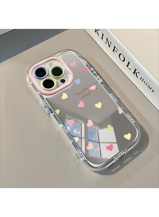 NIBEMINENT English Colored Heart Protective TPU Case Cover For iPhone 16 - Image 2
