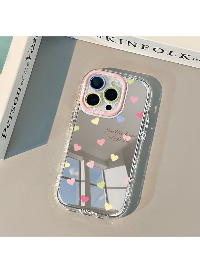 NIBEMINENT English Colored Heart Protective TPU Case Cover For iPhone 16 - Image 1