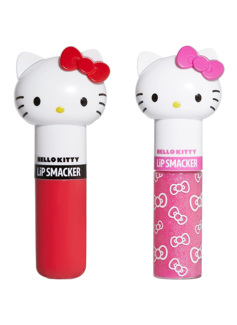 Lip Smacker Lip Smacker Lippy Pals Swirls, Sanrio Hello Kitty, Flavored Moisturizing & Smoothing Soft Shine Lip Balm, Hydrating & Protecting Fun Tasty Glossy Finish, Cruelty-Free & Vegan - Cheerful Cherry, Kiwi  - Image 3
