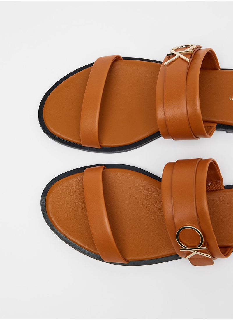 CALVIN KLEIN - Strappy Flat Sandals - Image 1