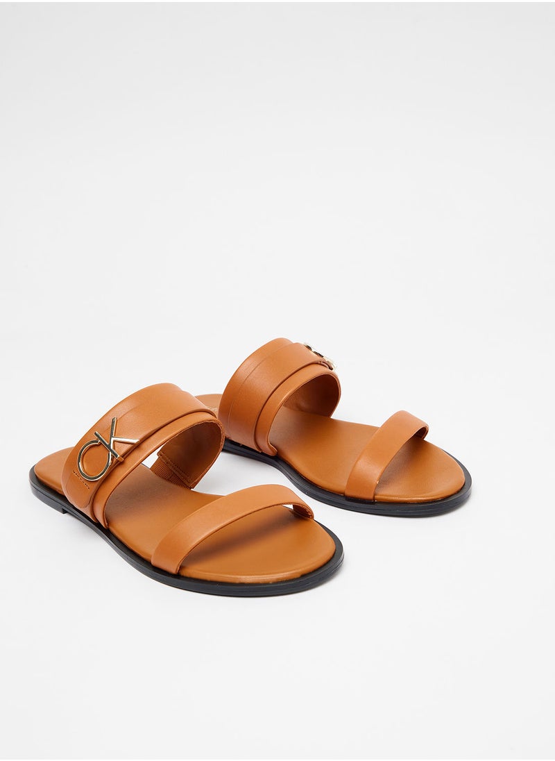 CALVIN KLEIN - Strappy Flat Sandals - Image 1