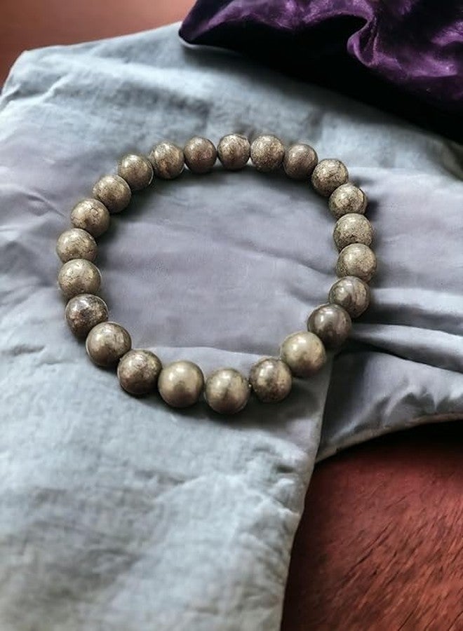 CALMING CRYSTALS Original Pyrite Bracelet Certified AAA+ Quality Golden Pyrite Bracelet Lab tested Original Money Magnet Bracelet 21 days effect Money,Growth,Abundance,Health Pyrite Pirate Bracelet - Image 5