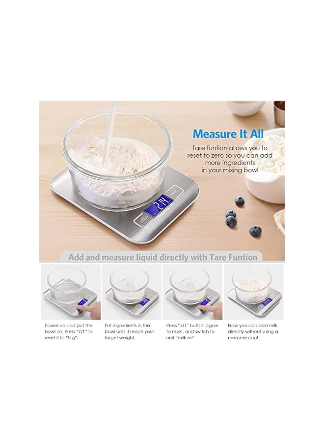 PROMASS Digital Kitchen Scale | Food Digital Scale for Portion | Digital Scale for Diet Control | Portion Control Weighing Scale With Batteries Included - Image 5