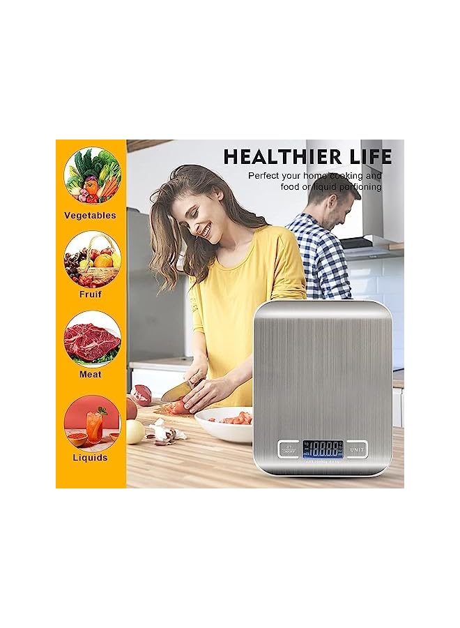 PROMASS Digital Kitchen Scale | Food Digital Scale for Portion | Digital Scale for Diet Control | Portion Control Weighing Scale With Batteries Included - Image 3