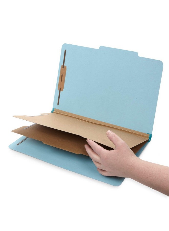 بلو سوميت سابلايز 30 مجلدًا لتصنيف الحجم القانوني، 2 فاصل 2 بوصة من Tyvek، 2 شوكة متينة مصممة لتنظيم ملفات عملاء القانون القياسية، تقارير المكتب، 30 مجلدًا قانونيًا، أزرق فاتح - Image 4