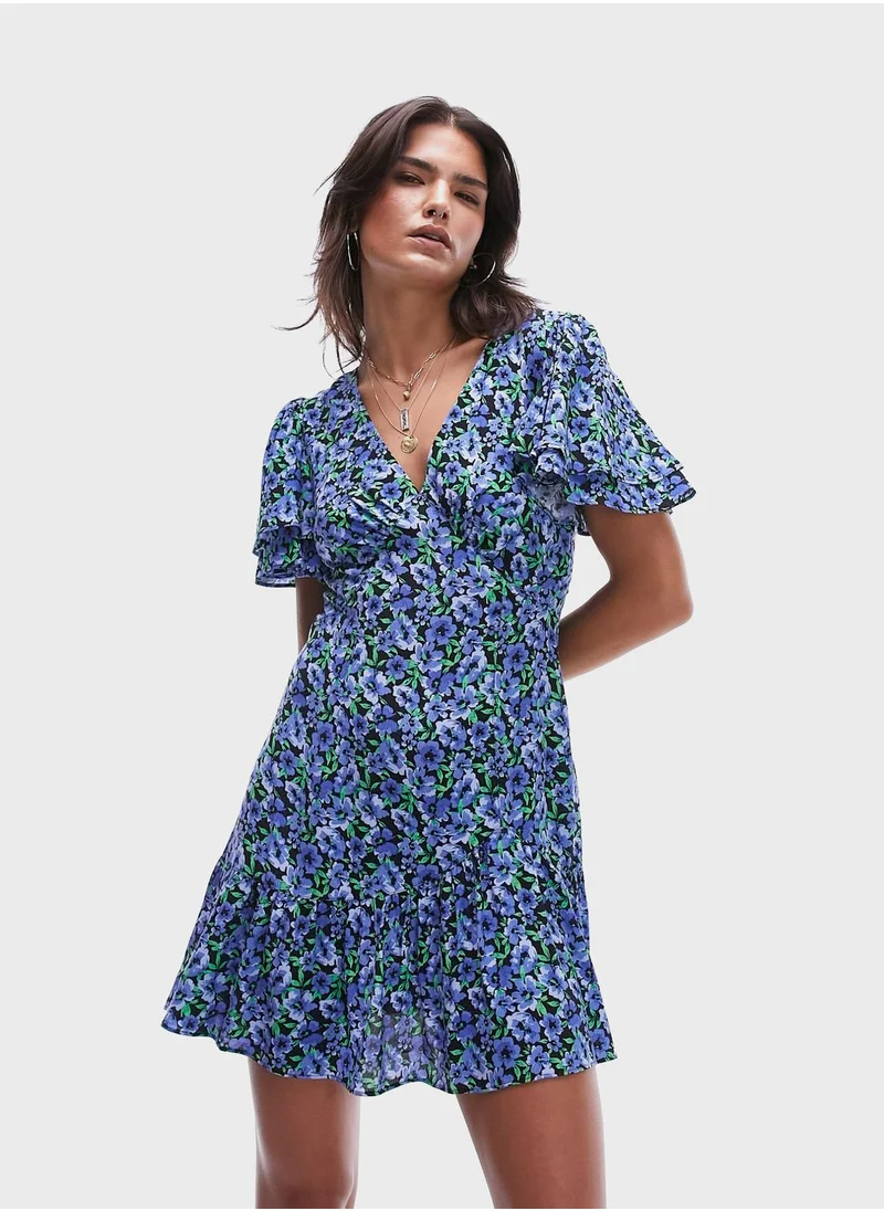 TOPSHOP Floral Printed Dress