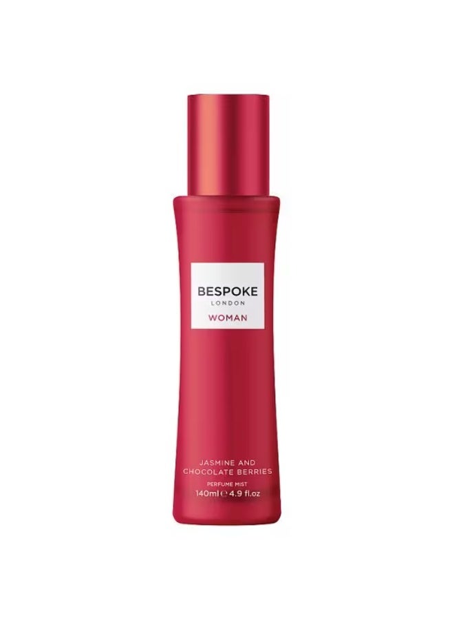 Bespoke Woman Jasmine & Chocolate Berries Perfume Mist 140Ml - Image 1