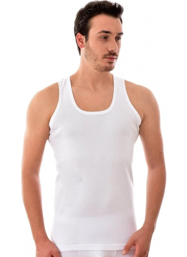 Tutku Passion 5 Pack Passion Rib Suspender Men's Undershirt White