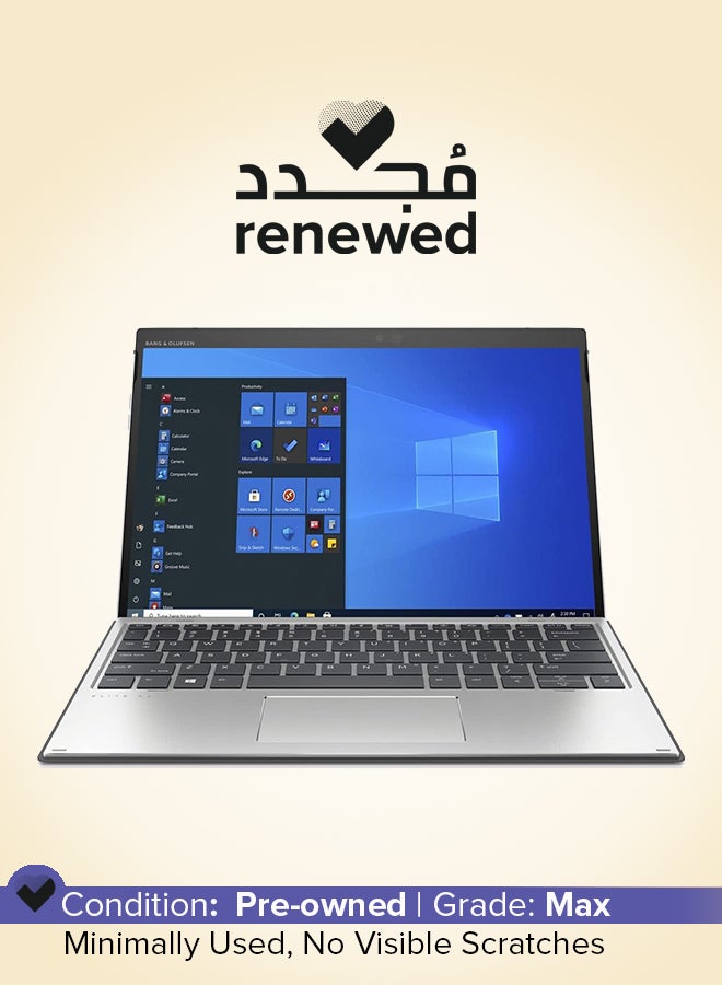 Renewed - Elite X2 G8 Detachable Laptop, 13-Inch Display, Intel Core i5 11th Gen, 8GB RAM, 256GB SSD, Intel Iris Xe Graphics, Windows 11 Pro English silver