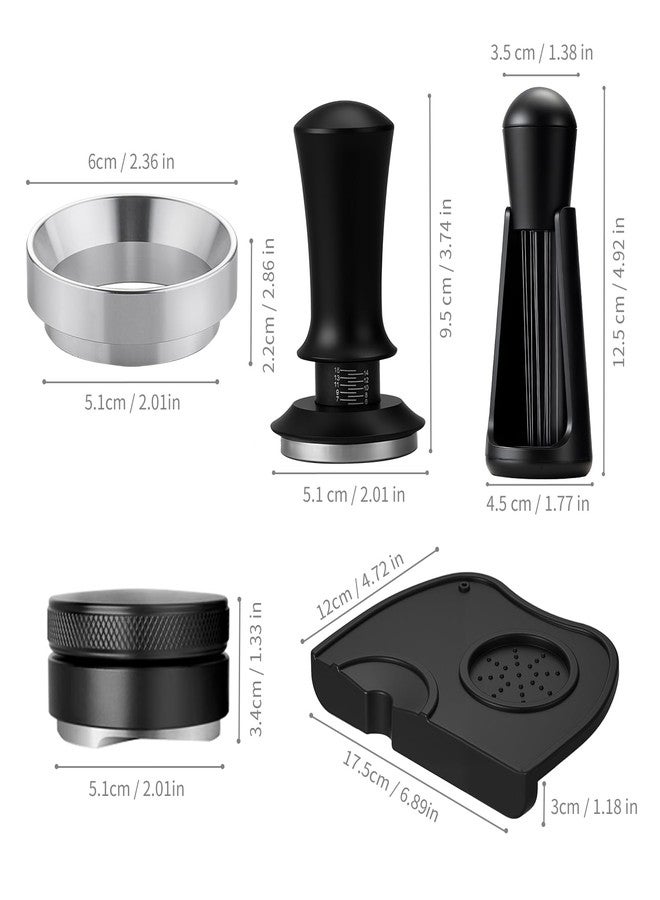 Shoxil Espresso Accessories Kit – 51mm Espresso Tamper, WDT Tool, Coffee Distributor, Dosing Funnel & Tamping Mat, Premium Espresso Tools for Espresso Machines - Image 5