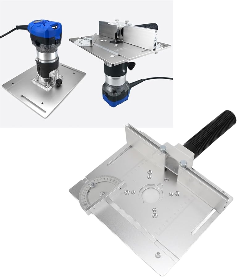 لوحة إدراج طاولة التوجيه من الألومنيوم قابلة لضبط الارتفاع لطاولات النجارة - Image 3