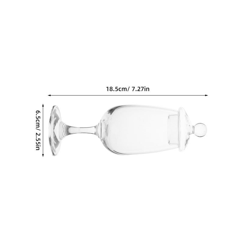 Long Stem Crystal Glass Tea Cup With Lid For Brandy Tequila Whiskey Tasting Multi Purpose Drinkware - Image 4