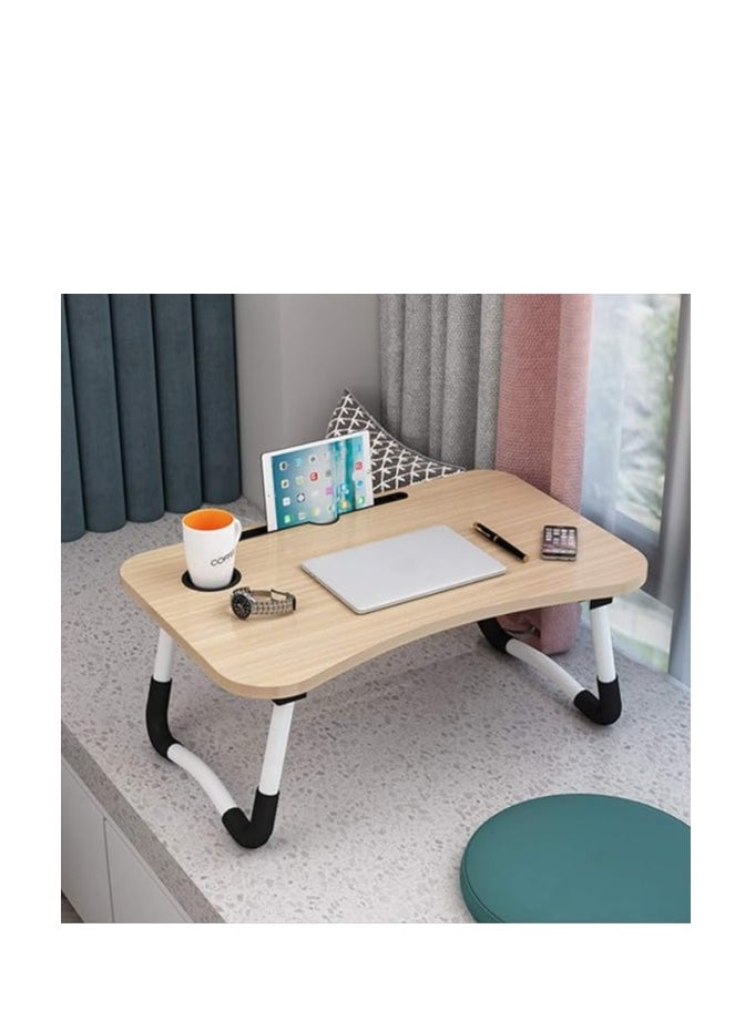 MODERN HOME - Laptop Bed Tray Table, Portable for Reading Book (Wood) - Image 1