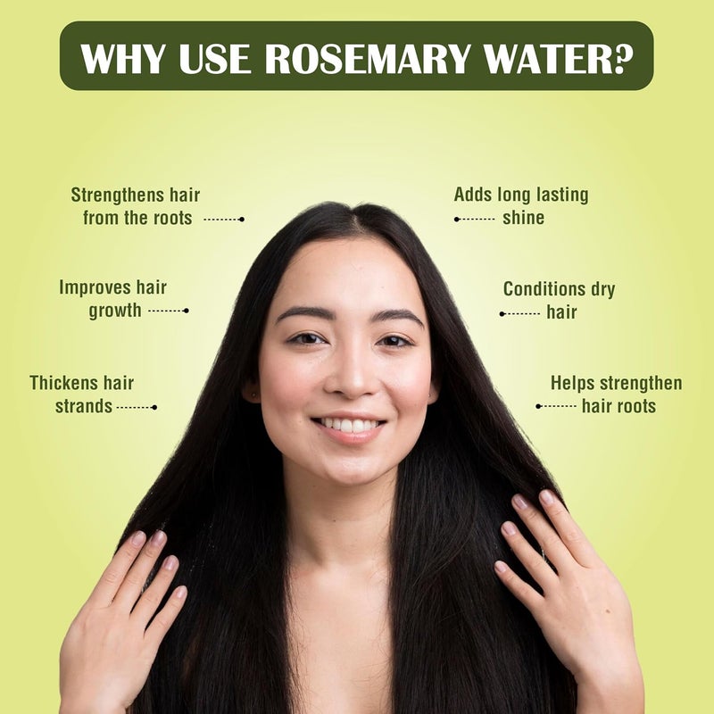 MYHERB Rosemary Water Hair Spray 200 Ml 100 Pure Natural And Originol Rosemary Hair Mist Hair Spray For RegrowthHelps Reduce HairfallStrengthens Hair Suitable For All Hair Types - Image 5