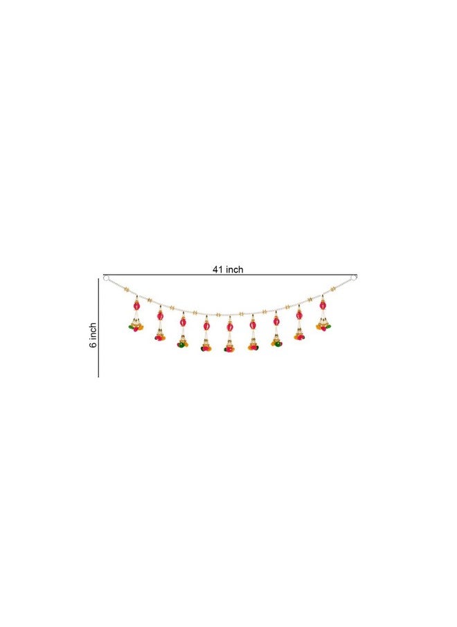I Jewels - Traditional Toran Artificial Flower Garlands Handmade Door Hanging Home Wall Decoration For Diwali - Image 1