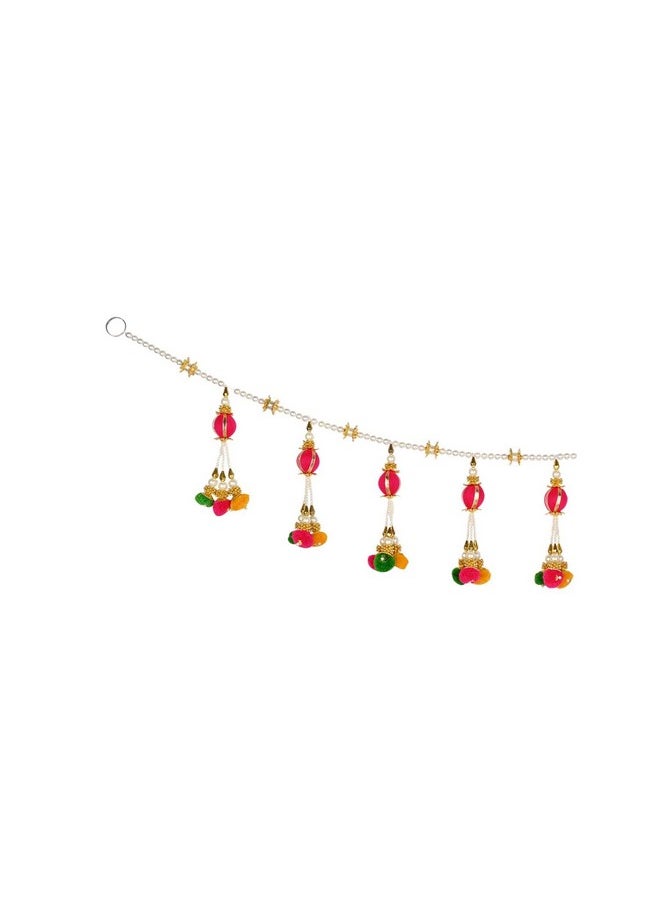 I Jewels - Traditional Toran Artificial Flower Garlands Handmade Door Hanging Home Wall Decoration For Diwali - Image 1