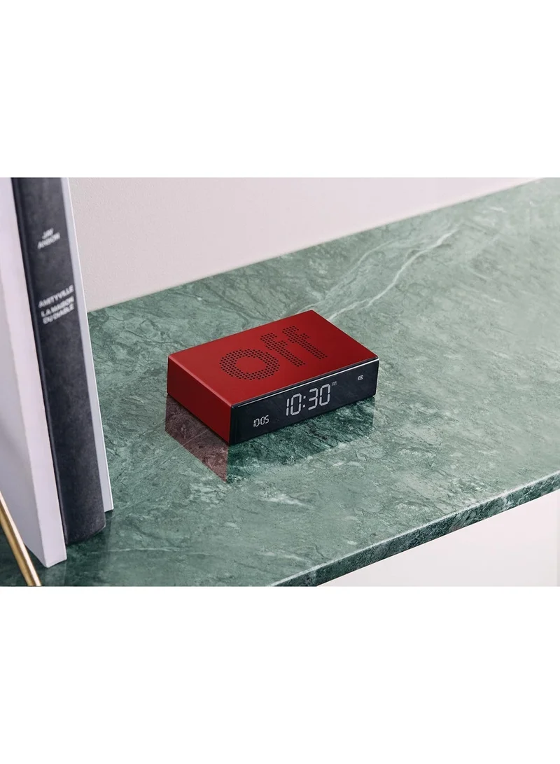 LEXON Flip Premium Reversible Rechargeable Alarm Clock With LCD Screen