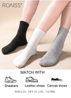 roaiss 5 Pairs of Unisex Disposable Socks Pure Color Cotton Polyester Portable Compression Travel Socks Stretchy Soft Skin-Friendly Breathable Comfortable Crew Socks  - Image 2