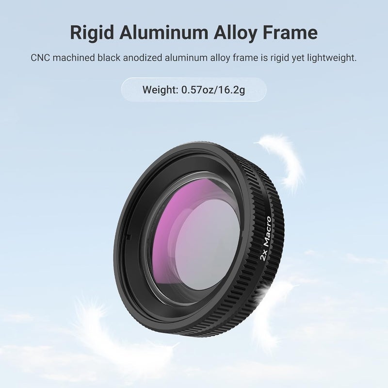 Macro Lens Compatible with DJI Osmo Action 6 Only, Accessory for Action Cameras for Close Up Technology with 2X Magnification, 2 Elements, 1 Group, Focus Range 2-3cm, LS010 - Image 5