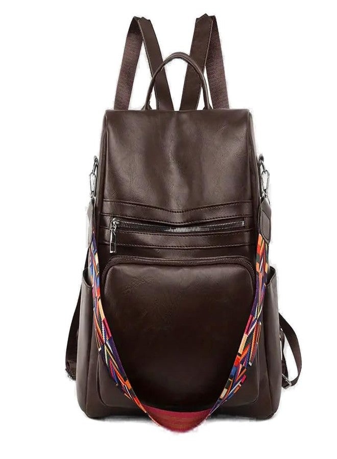 TrueArch Large Capacity Strap Decor Casual Multifunctional Women's Backpack Teens Girls | Wife | Birthday | Gift |Office | Travel College (Coffee) - Image 1