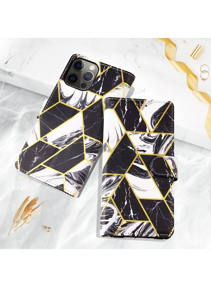 iPhone 15 Pro Leather Case Wallet Flip Cover Card Slots Magnetic Closure Stand Phone Holder Function Fold Shockproof Protective Full Protection Anti-drop Anti-scratch Accessory for iphone 15 Pro  - Image 5
