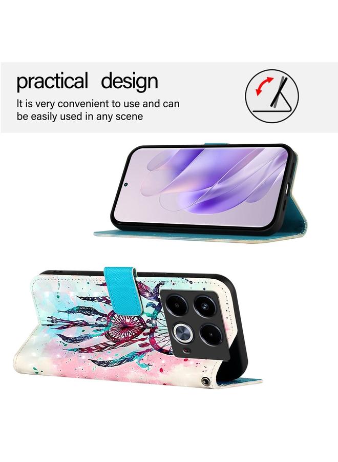 S-TOP Case For Infinix Note 40 5G 3D Painting Horizontal Flip Leather Phone Case - Image 3