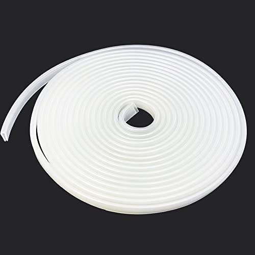 Protalwell Clear Rubber Edge Trim，U Channel Silicone Rubber Edge Trim, 1/16" Slot, Fit for 0-3/32", White Color, Edge Protector for Car Doors, Sheet Metal Parts - Image 2
