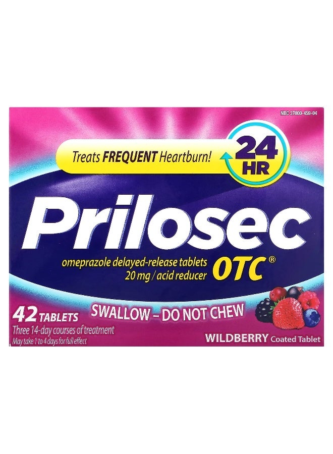 Prilosec Prilosec, OTC, Wildberry, 20 mg, 42 Tablets  - Image 1
