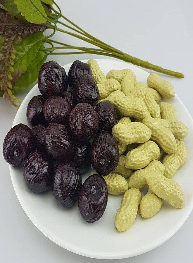 Chaungfu مجموعة تشاونغفو من 30 قطعة من الفول السوداني الصناعي، فول سوداني مقلد، فول سوداني اصطناعي، فول سوداني مقلد واقعي، خضراوات مقلدة، طعام منزلي، مطبخ، حفلات، زفاف، ديكور، دعائم تصوير - Image 2