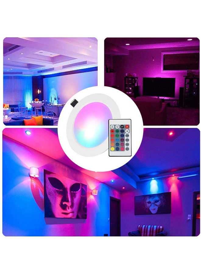 NIBEMINENT LEDs Recessed Downlight With IR Remote Control Multicolour - Image 4