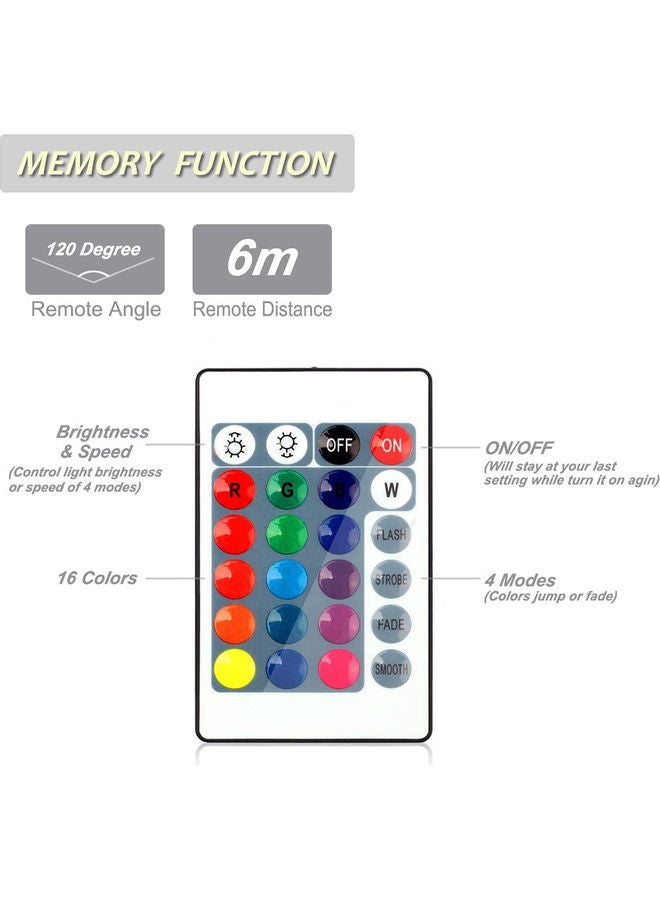 NIBEMINENT LEDs Recessed Downlight With IR Remote Control Multicolour - Image 5